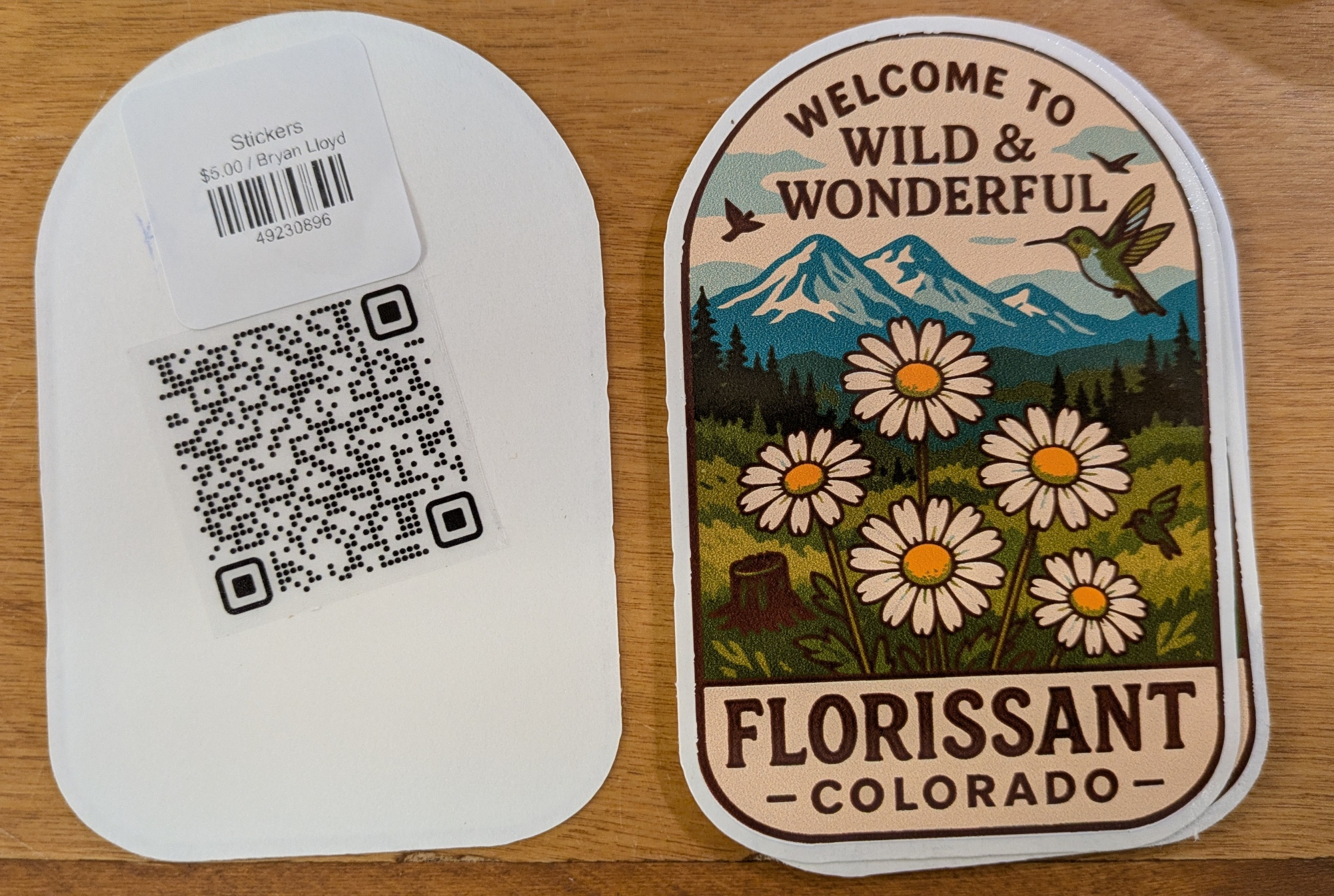 Florissant Colorado Custom Bumper stickers Decals Wild Wonderful image 0