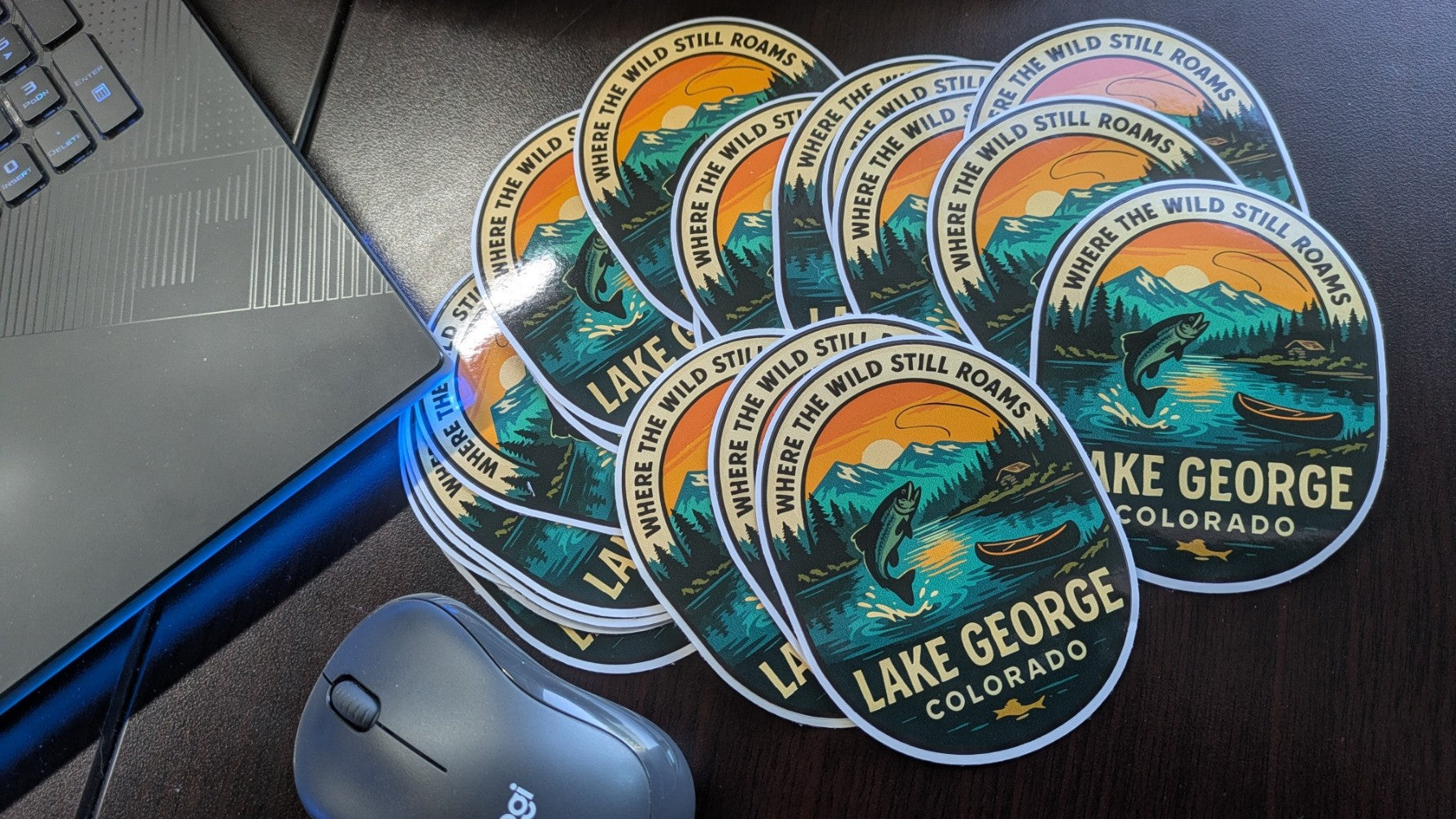 Lake George Colorado Custom Bumper stickers Decals where the wild still roams image 1