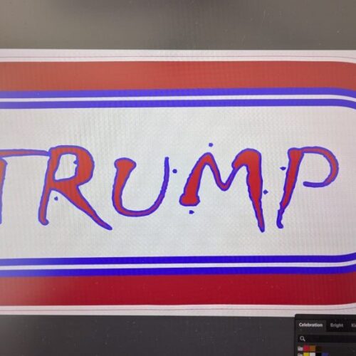 Custom WRIF Trump 80's style Bumper stickers image 0