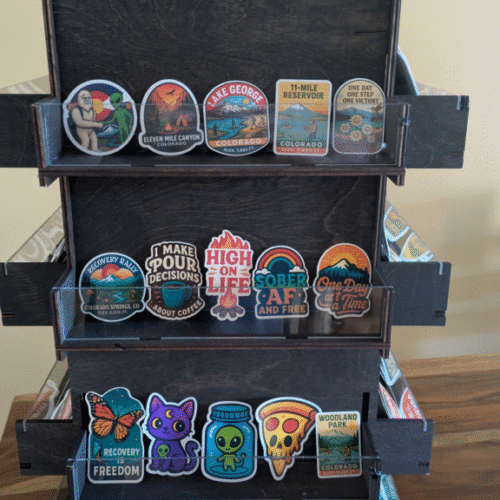 wholesale sticker display racks, retail sticker racks for gift shops, sticker image 0