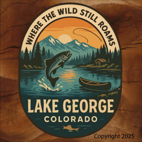 Lake George Colorado Custom Bumper stickers Decals where the wild still roams image 0
