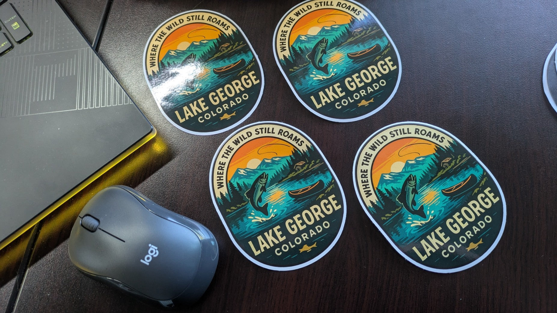 Lake George Colorado Custom Bumper stickers Decals where the wild still roams image 2