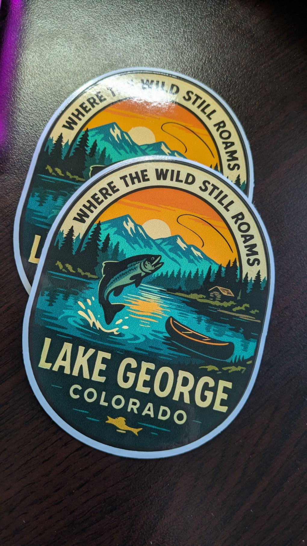 Lake George Colorado Custom Bumper stickers Decals where the wild still roams image 3