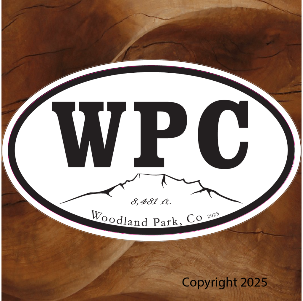 Black & White Oval Name Drop Sticker – Pikes Peak Printing