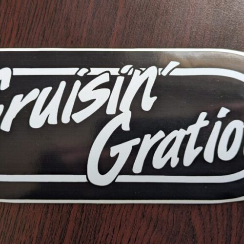 WRIF 80's retro style "Crusin Gratiot" Bumper sticker image 0