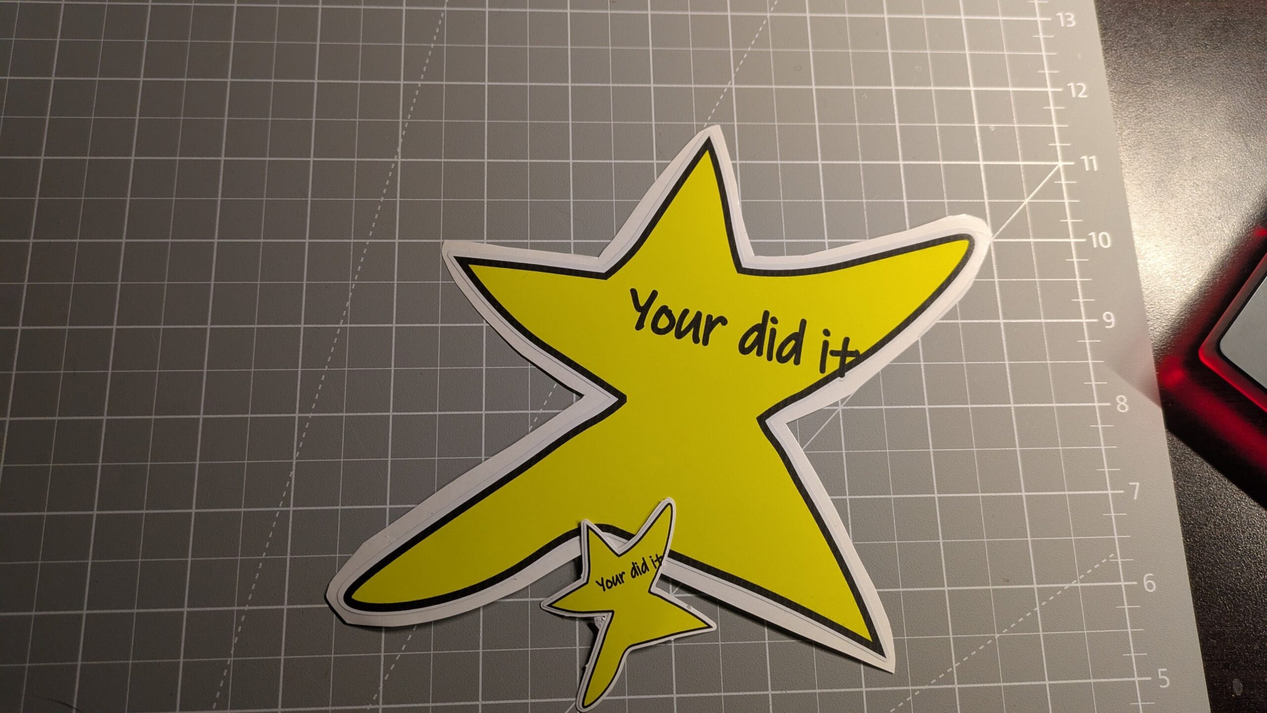 Your Did It Star Meme Sticker Funny Gold Star Decal image 2