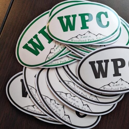 Woodland Park Colorado Custom Printing Bumper stickers Decals WPC Decals image 0