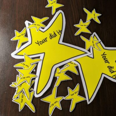 Your Did It Star Meme Sticker Funny Gold Star Decal image 3