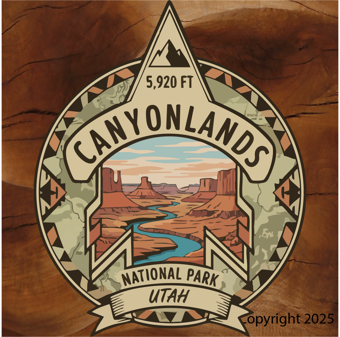 Canyonlands National Park sticker, Utah. Utah National Park stickers, Canyonlands stickers, Canyonland National Park sticker, Utah, Canyonland sticker.
