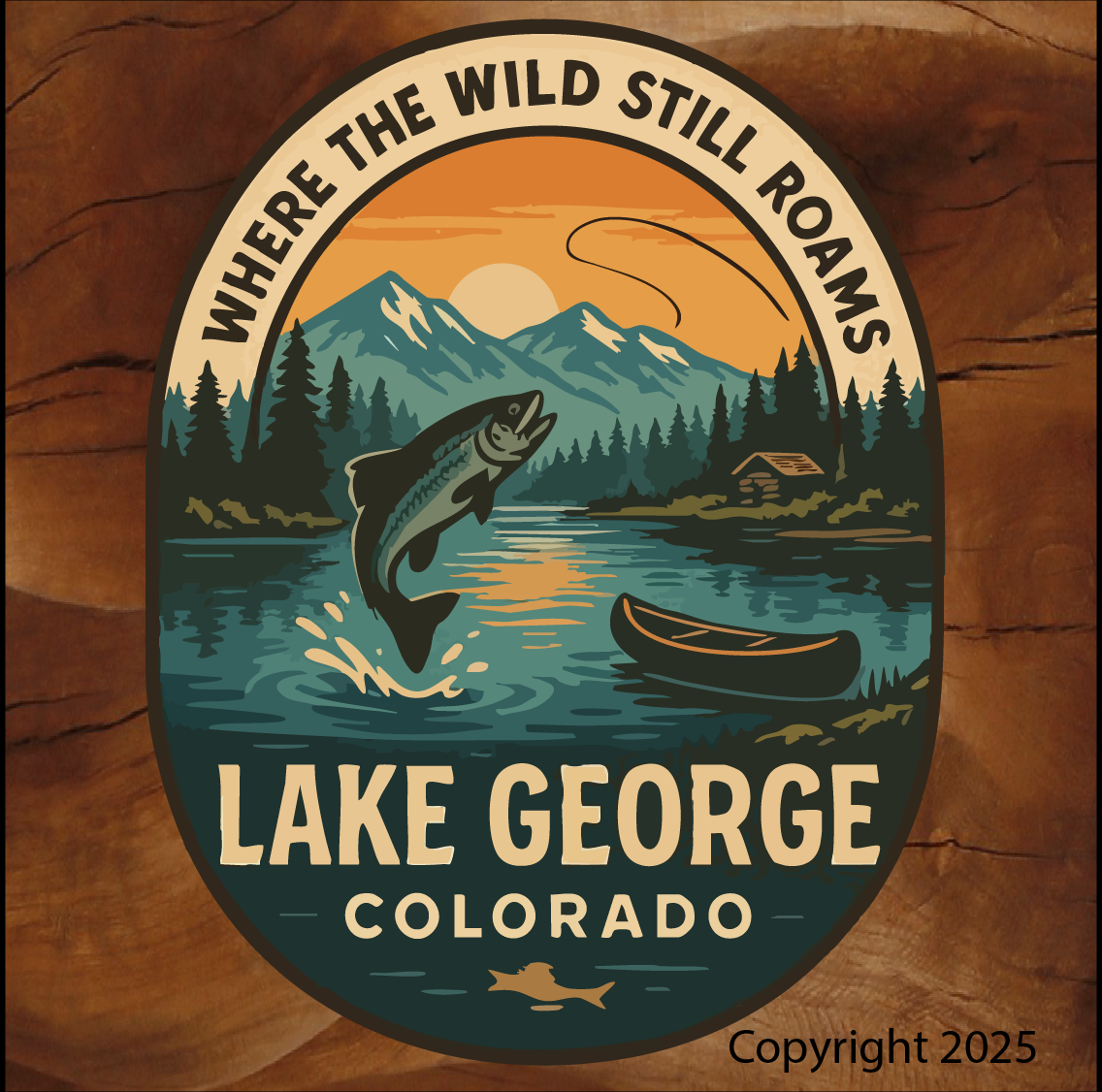 Lake George Colorado Custom Bumper stickers Decals where the wild still roams