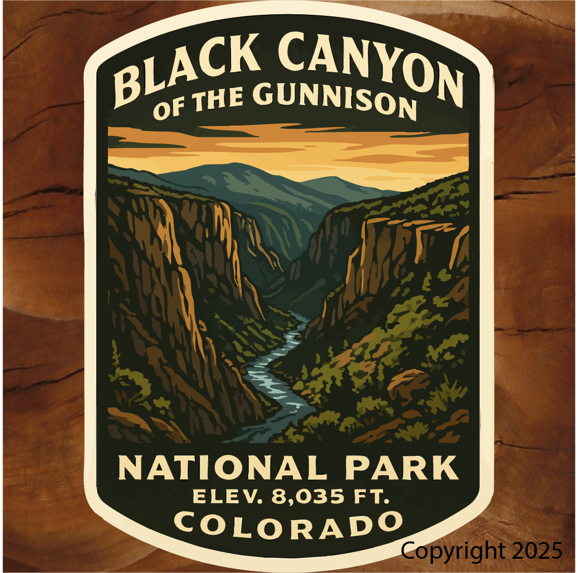 Black Canyon National Park in Colorado. The Black Canyon of Gunnison National Park in Colorado.