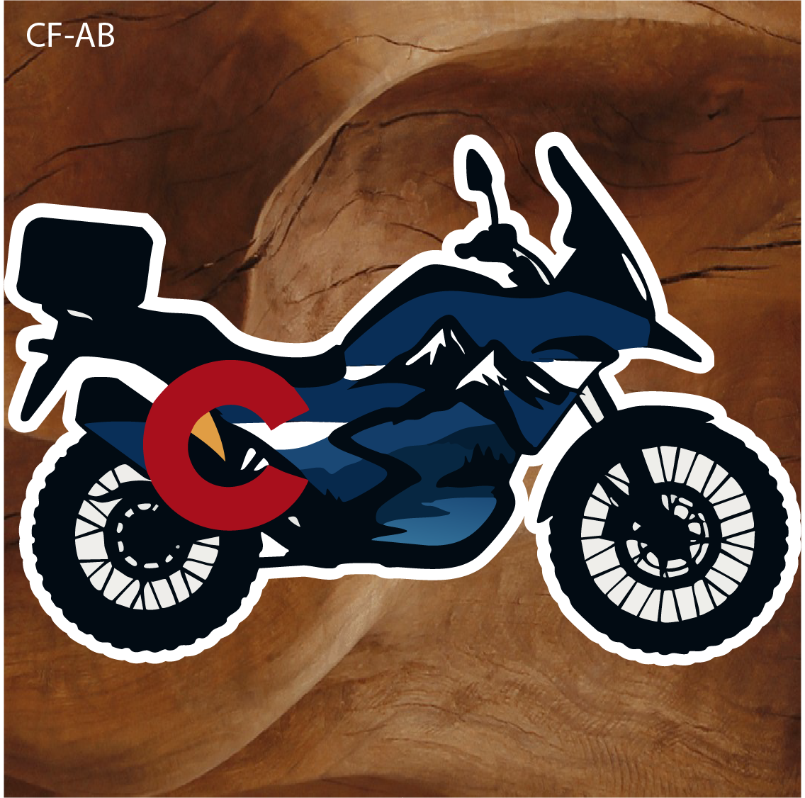 colorado motorcycle sticker, adventure bike sticker, colorado adventure rider sticker, dual sport motorcycle sticker, colorado dirt bike sticker, colorado adventure bike decal, motorcycle travel sticker, colorado off road motorcycle sticker, adventure rider decal, colorado motorcycle rider sticker, dual sport adventure sticker