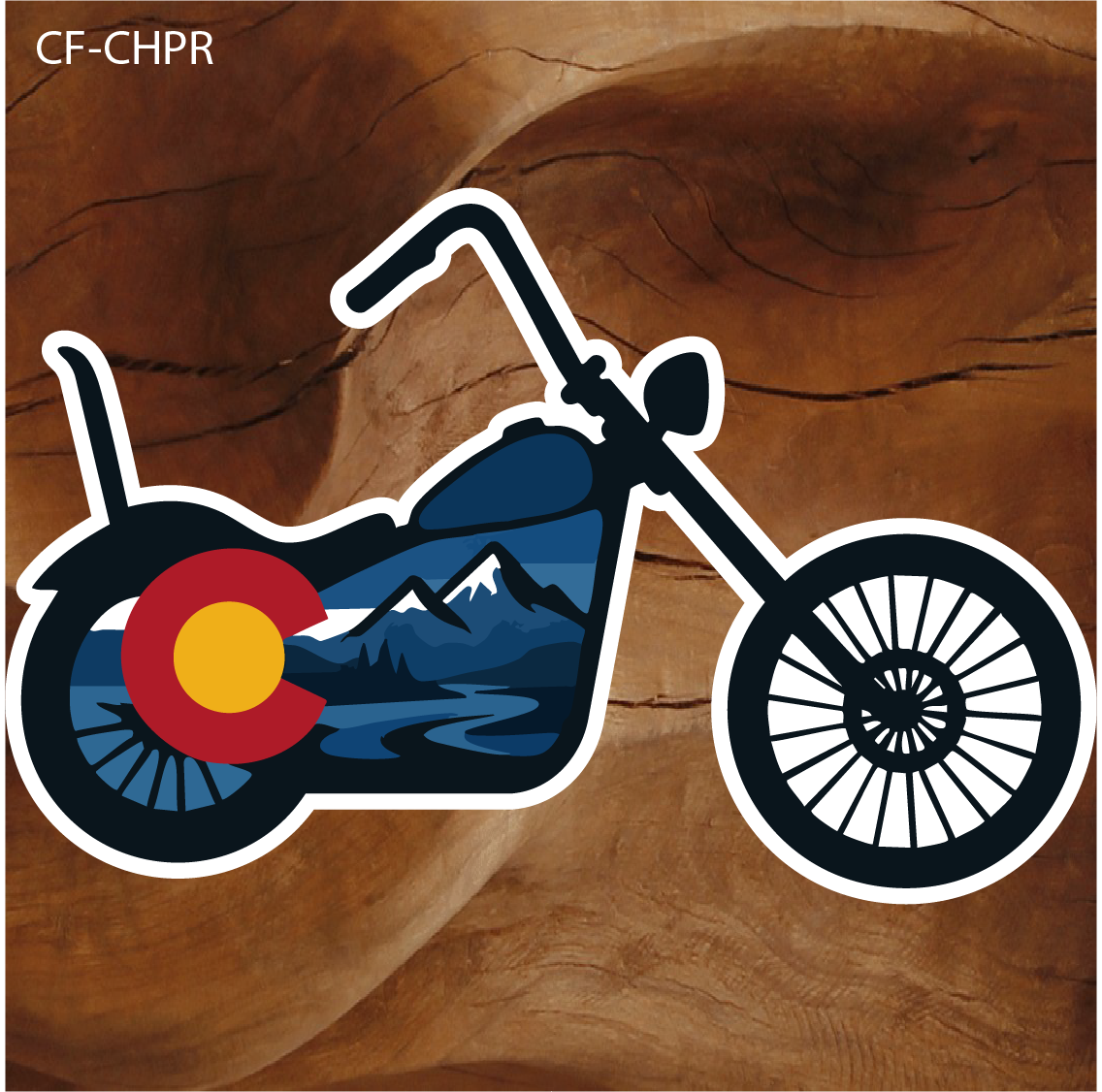 colorado chopper sticker, chopper motorcycle sticker, colorado biker sticker, custom motorcycle sticker, colorado cruiser sticker, harley style motorcycle sticker, colorado biker decal, motorcycle road sticker colorado, colorado rider sticker, chopper bike sticker, colorado motorcycle souvenir, biker lifestyle sticker