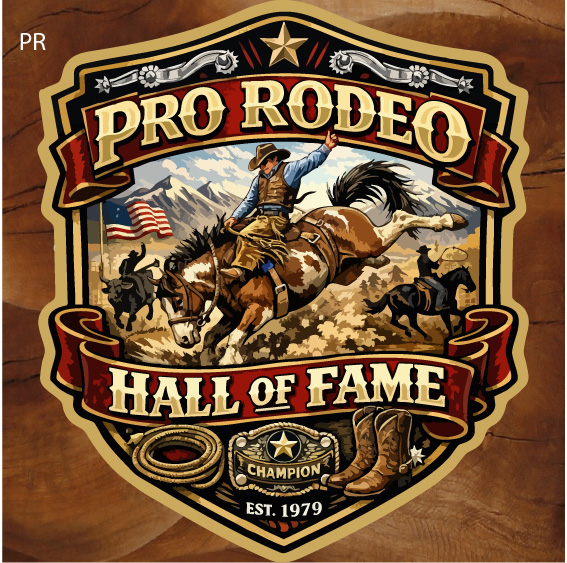 pro rodeo sticker, pro rodeo hall of fame sticker, rodeo sticker, bronc rider sticker, cowboy rodeo sticker, western rodeo sticker, rodeo champion sticker, bronc riding sticker, cowboy sticker, western cowboy sticker, rodeo fan sticker, rodeo souvenir sticker, colorado rodeo sticker, colorado springs rodeo sticker, cowboy culture sticker, wild west rodeo sticker, rodeo gift shop sticker, rodeo champion buckle sticker, western belt buckle sticker, cowboy bronc riding sticker