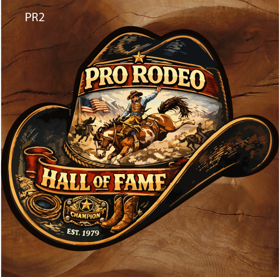 pro rodeo sticker, pro rodeo hall of fame sticker, cowboy hat sticker, rodeo cowboy sticker, bronc rider sticker, rodeo sticker, western rodeo sticker, cowboy rodeo sticker, rodeo souvenir sticker, colorado rodeo sticker, colorado springs rodeo sticker, cowboy hat rodeo sticker, western cowboy hat sticker, rodeo champion sticker, bronc riding cowboy sticker, rodeo gift shop sticker, cowboy culture sticker, western themed sticker, rodeo fan sticker, wild west rodeo sticker