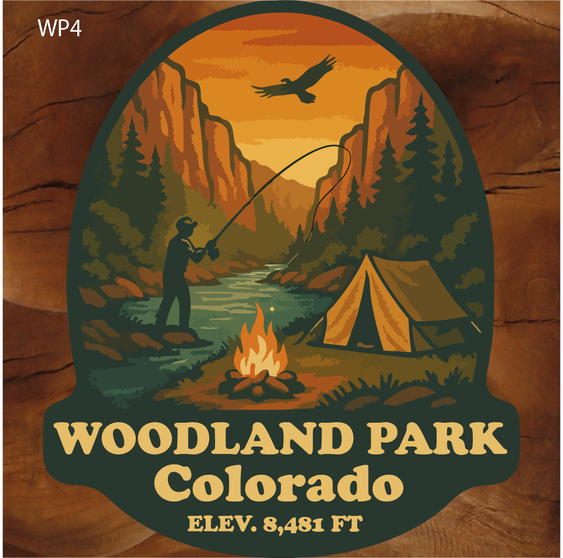 woodland park colorado sticker, woodland park camping sticker, woodland park fishing sticker, colorado camping sticker, colorado fishing sticker, colorado outdoor sticker, colorado adventure sticker, woodland park colorado souvenir sticker, pikes peak region sticker, colorado mountain camping sticker, colorado fly fishing sticker, colorado nature sticker, colorado wilderness sticker, colorado hiking sticker, colorado travel sticker, teller county colorado sticker, rocky mountain camping sticker, colorado camping souvenir sticker, woodland park co sticker, colorado outdoor adventure sticker