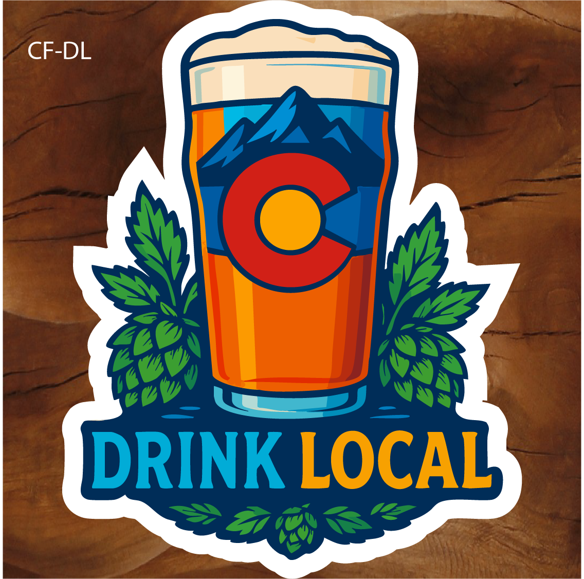 colorado beer sticker, colorado craft beer sticker, drink local sticker, colorado brewery sticker, colorado pint glass sticker, colorado beer lover sticker, craft beer sticker, colorado brewery decal, colorado hop sticker, colorado beer souvenir, colorado brewery gift sticker, colorado drink local decal